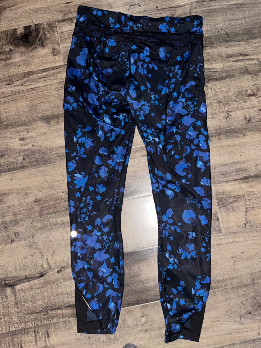 Lululemon Fast and Free High Rise Tight Blue Camo Print 5 Pocket Sz 6 - Picture 10 of 15